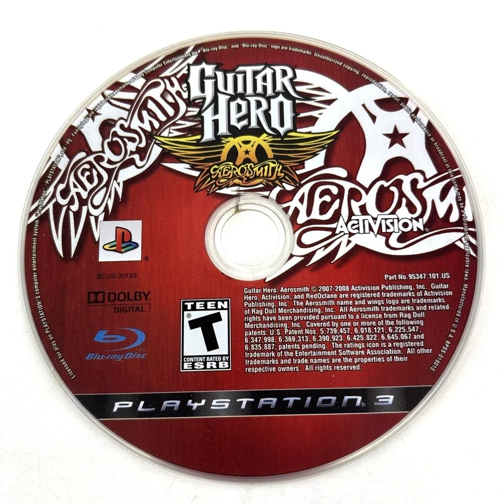 Guitar Hero Aerosmith‎ PS3 Playstation 3 Video Game Fun Music